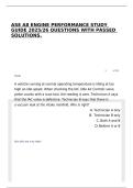 ASE A8 ENGINE PERFORMANCE STUDY GUIDE 2025&sol;26 QUESTIONS WITH PASSED SOLUTIONS&period;