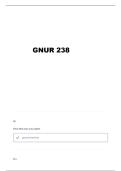 GNUR 238 MEDICAL TERMINOLOGY 1 QUESTIONS AND VERIFIED ANSWERS