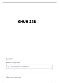GNUR 238 EXAM 2 QUESTIONS AND VERIFIED ANSWERS