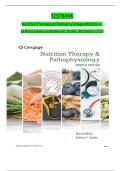 Test Bank for Nutrition Therapy and Pathophysiology 4th Edition by Marcia Nelms and Kathryn P&period; Sucher&comma; Verified Complete Chapters 1-25&comma; Latest Update