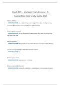 Psych 105 &ndash; Midterm Exam Review 2025 &vert; A&plus; Guaranteed Study Guide & Answers
