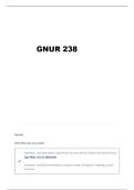 GNUR 238 TEST 2 ABSN LOYOLA QUESTIONS AND VERIFIED ANSWERS