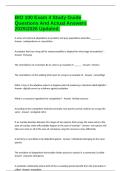BIO 100 Exam 4 Study Guide Questions And Actual Answers 20252026 Updated&period;