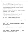 Exam 1- NSG 830 questions with answers