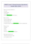 WSET Level 1 Exam Practice Questions Guide 2025-2026