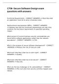 C706- Secure Software Design exam questions with answers