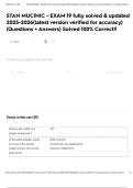 STAN MUCINIC - EXAM 19 fully solved & updated 2025-2026&lpar;latest version verified for accuracy&rpar; &lpar;Questions &plus; Answers&rpar; Solved 100&percnt; Correct&excl;&excl;