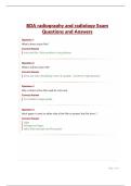 BDA radiography and radiology Exam Questions and Answers&period;