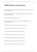 NR602 Midterm Exam Review Questions and Answers