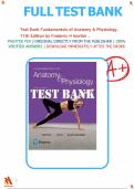 Test Bank for Fundamentals of Anatomy & Physiology&comma; 11th Edition by Frederic H Martini&comma; Nath&period;&vert;All chapters 1-29 covered&period; &vert;Latest updated version&comma; Graded A&plus;