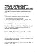 ONS PRACTICE QUESTIONS AND ANSWERS WITH COMPLETE SOLUTIONS 100&percnt; CORRECT RATED A&plus;