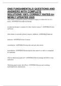 ONS FUNDAMENTALS QUESTIONS AND ANSWERS WITH COMPLETE SOLUTIONS 100&percnt; CORRECT RATED A&plus; NEWLY UPDATED 2025