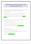WVSSAC Baseball 2024 Part 2 Test Practice 2025-2026
