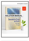 Solution Manual for Semiconductor Physics and Devices&colon; Basic Principles &lpar;4th Edition&rpar; by Donald A&period; Neamen