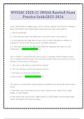 WVSSAC 2020-21 OHSAA Baseball Exam Practice Guide2025-2026
