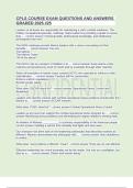 CPLS COURSE EXAM QUESTIONS AND ANSWERS GRADED 2025 -25