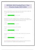 WVSSAC 2022 Football Part 1 Test Practice Guide 2025-2026