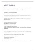 AEMT Module 1 Advanced Test Questions And Correct Detailed Answers&period;
