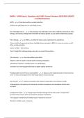 BAEPs &ndash; CNIM Exam &vert; Questions with 100&percnt; Correct Answers 2025&sol;2026 UPDATE &vert; Verified Solutions