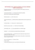 BAEP 450 Midterm Exam &vert; Questions with 100&percnt; Correct Answers 2025&sol;2026 UPDATE &vert; Verified Solutions