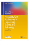 Solutions Manual for Probability with Applications in Engineering&comma; Science&comma; and Technology &lpar;2nd Edition&comma; 2017&rpar; by Devore 