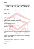 NSG-3280 EXAM 3 STUDY QUESTIONS AND ANSWERS 2025 TOP GRADED