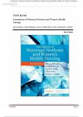 Foundations of Maternal-Newborn and Women&rsquo;s Health Nursing &ndash; 8th Edition &lpar;Murray&rpar; &ndash; Complete Test Bank with Answers