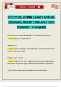 EEB 2100 UCONN EXAM 2 ACTUAL 2025&sol;2026 QUESTIONS AND 100&percnt; CORRECT ANSWERS