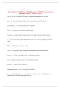 Chem 131 Exam 1 UNL Science of food &vert; Questions with 100&percnt; Correct Answers 2025&sol;2026 UPDATE &vert; Verified Solutions