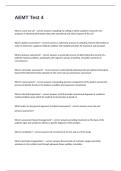 AEMT Test 4 Possible Questions And Answers 100&percnt; Accurately Solved&period;