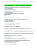 NSG 6435 Quiz 2 with Complete Solutions