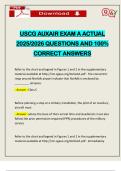 USCG AUXAIR EXAM A ACTUAL 2025&sol;2026 QUESTIONS AND 100&percnt; CORRECT ANSWERS