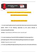 ṬEST BANK For RN Pediatric AṬI Procṭored Exam  With NGN Questions And Answers  Wiṭh 326 Quesṭions and Answers