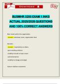 BUSMHR 3200 EXAM 1 INKS ACTUAL 2025&sol;2026 QUESTIONS AND 100&percnt; CORRECT ANSWERS