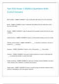 Tam 2045 Exam 1 &lpar;Welker&rpar; Questions With Correct Answers