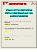 NSG6020 WEEK 8 QUIZ ACTUAL 2025&sol;2026 QUESTIONS AND 100&percnt; CORRECT ANSWERS