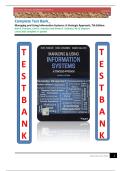 Managing and Using Information Systems&colon; A Strategic Approach&comma; 7th Edition &lpar;Keri E&period; Pearlson&comma; Carol S&period; Saunders and Dennis F&period; Galletta&period;&rpar; All 13 Chapters Latest 2025 complete a&plus; graded