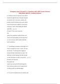 Emergency cases ESI Level 3-5 &vert; Questions with 100&percnt; Correct Answers 2025&sol;2026 UPDATE &vert; Verified Solutions