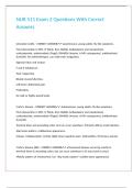 NUR 511 Exam 2 Questions With Correct Answers&period;