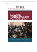 TEST BANK FOR Canadian Human Resource Management 13th Edition by Schwind&period;ISBN&colon;9781259654923 COMPLETE GUIDE ALL CHAPTERS COVERED 100&percnt; VERIFIED A&plus; GRADE ASSURED&excl;&excl;&excl;&excl;&excl; NEW LATEST UPDATE&excl;&excl;&excl;&excl;&excl;