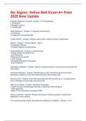 Six Sigma- Yellow Belt Exam A&plus; Pass 2025 New Update