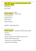 JMS 494 Exam 2 Actual Questions and Answers 2026&period;docx