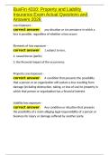 BusFin 4310 Property and Liability Insurance Exam Actual Questions and Answers 2026&period;docx