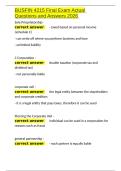 BUSFIN 4215 Final Exam Actual Questions and Answers 2026&period;docx
