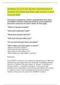 Saunders NCLEX-RN Review Fundamentals of Nursing Test Bank Questions and Answers Latest Versions