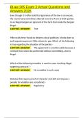 BLaw 265 Exam 2 Actual Questions and Answers 2026&period;docx