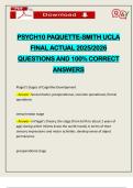 PSYCH10 PAQUETTE-SMITH UCLA FINAL ACTUAL 2025&sol;2026 QUESTIONS AND 100&percnt; CORRECT ANSWERS