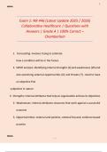 Exam 1&colon; NR 446 &lpar;Latest Update 2025 &sol; 2026&rpar;  Collaborative Healthcare &vert; Questions with  Answers &vert; Grade A &vert; 100&percnt; Correct &ndash;  Chamberlain 