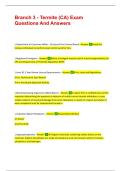 Branch 3 - Termite &lpar;CA&rpar; Exam Questions And Answers