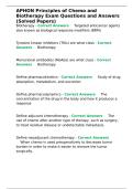 APHON Principles of Chemo and Biotherapy Exam Questions and Answers &lpar;Solved Papers&rpar;&period;